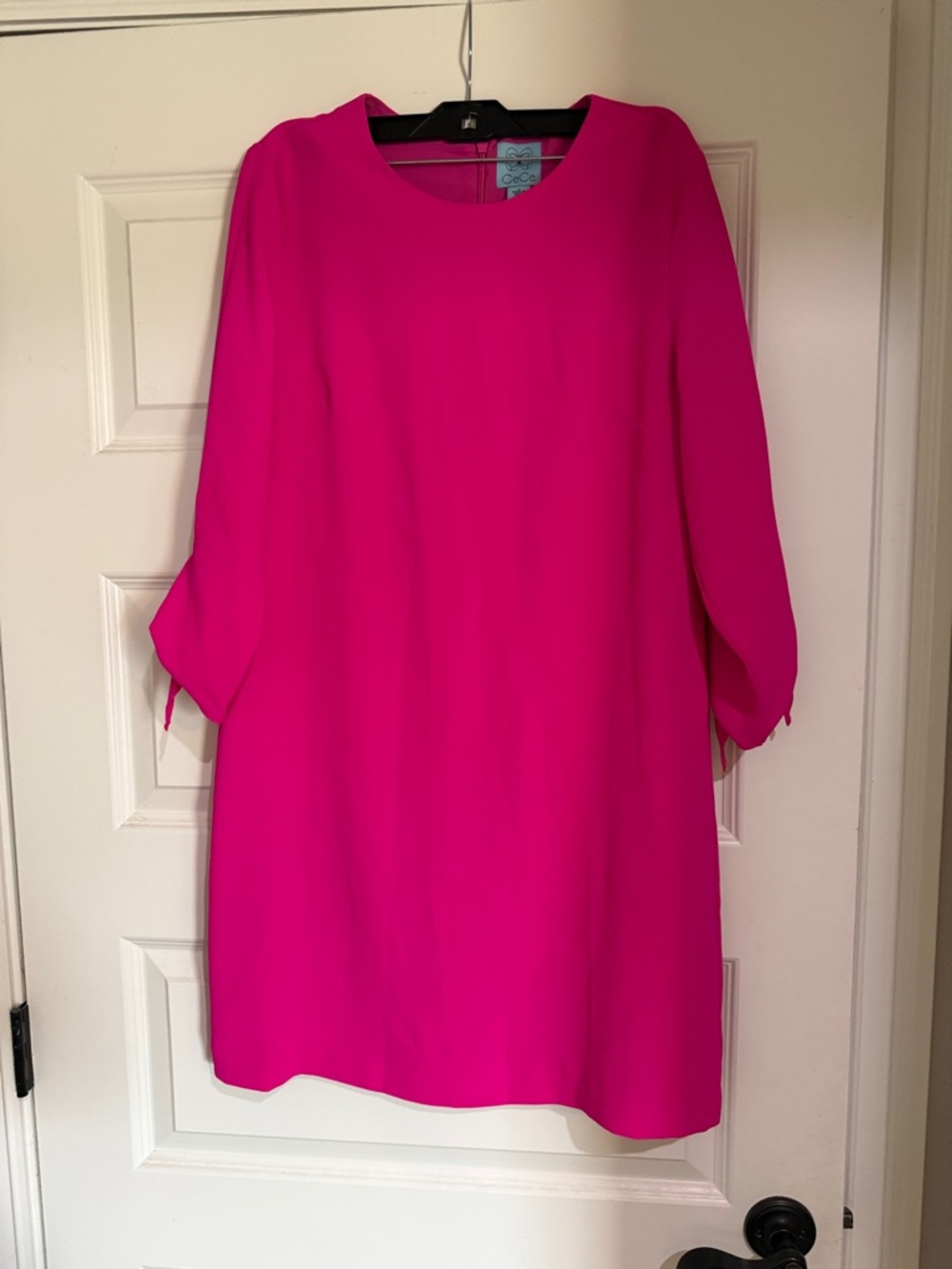 CeCe Hot Pink Midi Dress